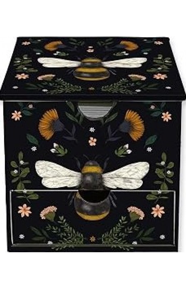 Jade Mosinski: Bee Flame Tree Memo Box with Drawer